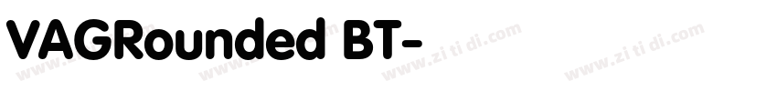 VAGRounded BT字体转换